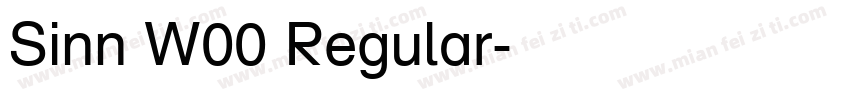 Sinn W00 Regular字体转换